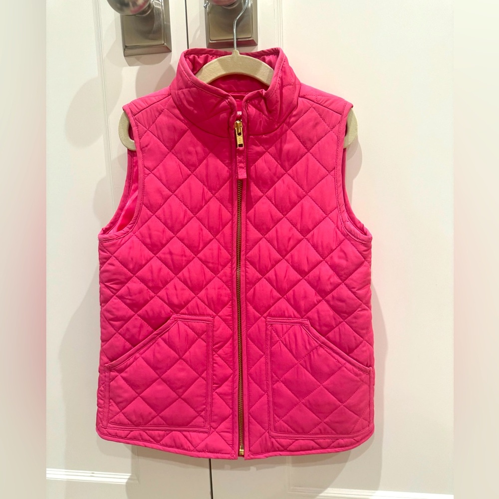 J. Crew Kids. Crewcuts Girls Vest. Perfect Condition. Easy to zip. Pink!